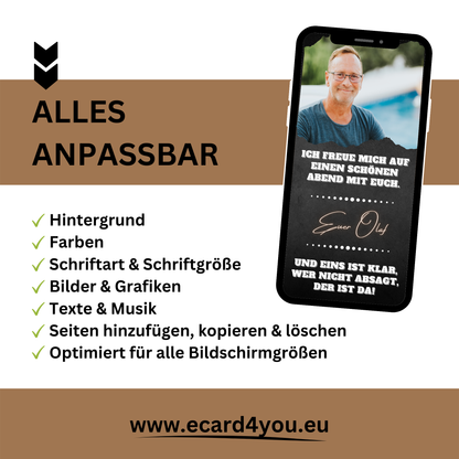 eCARD - Lustige Einladungskarte Geburtstag
