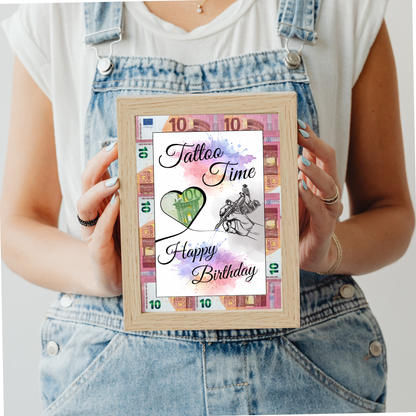 Geldgeschenk - Wunscherfüller Geschenkidee für ein Tattoo