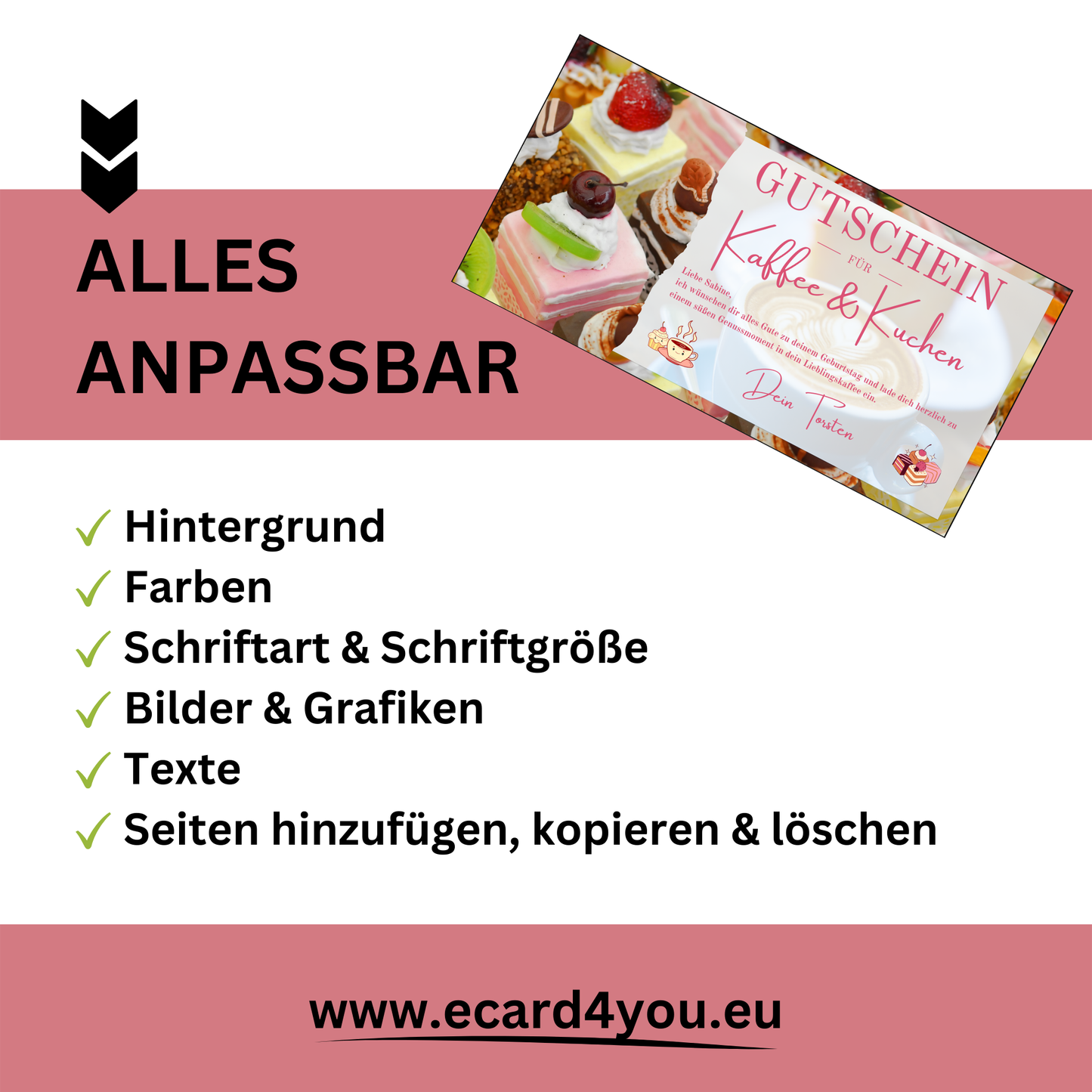 Gutschein - Kaffee und Kuchen Geschenkgutschein