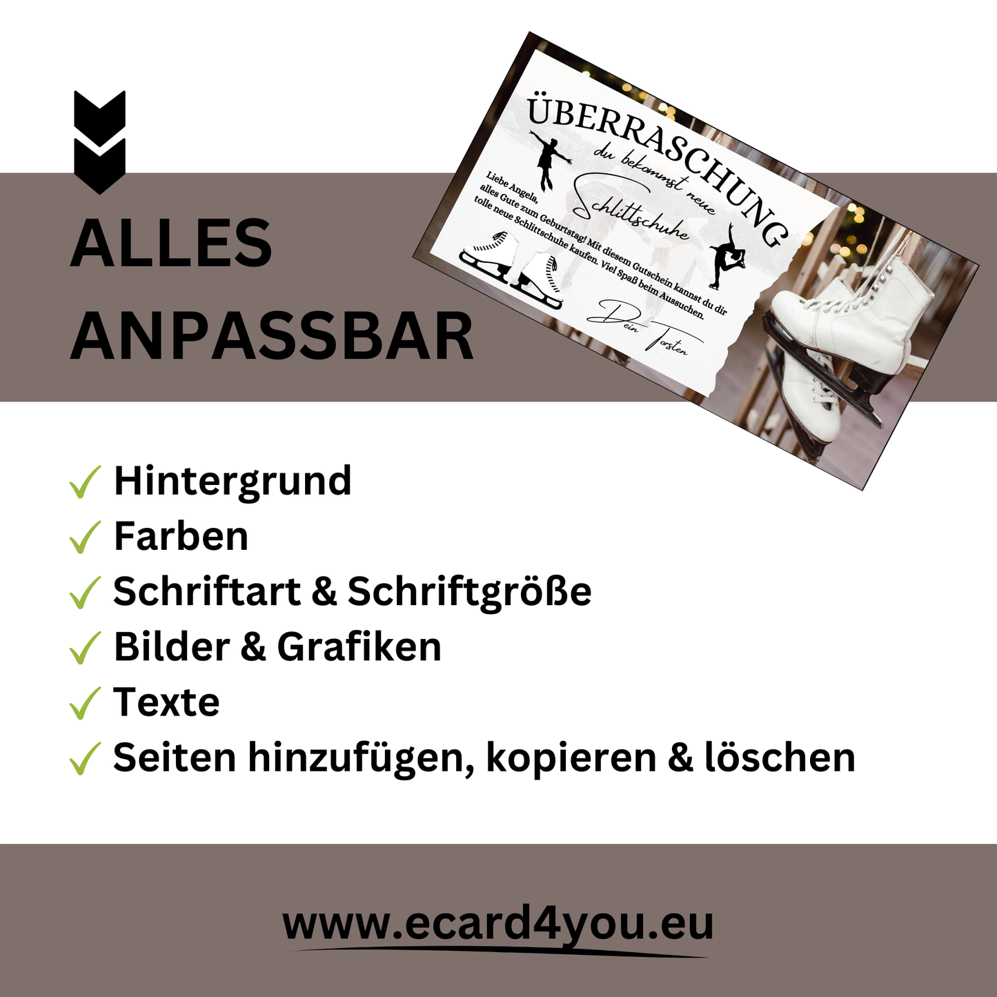 Gutschein - Schlittschuhlaufen Erlebnisgutschein