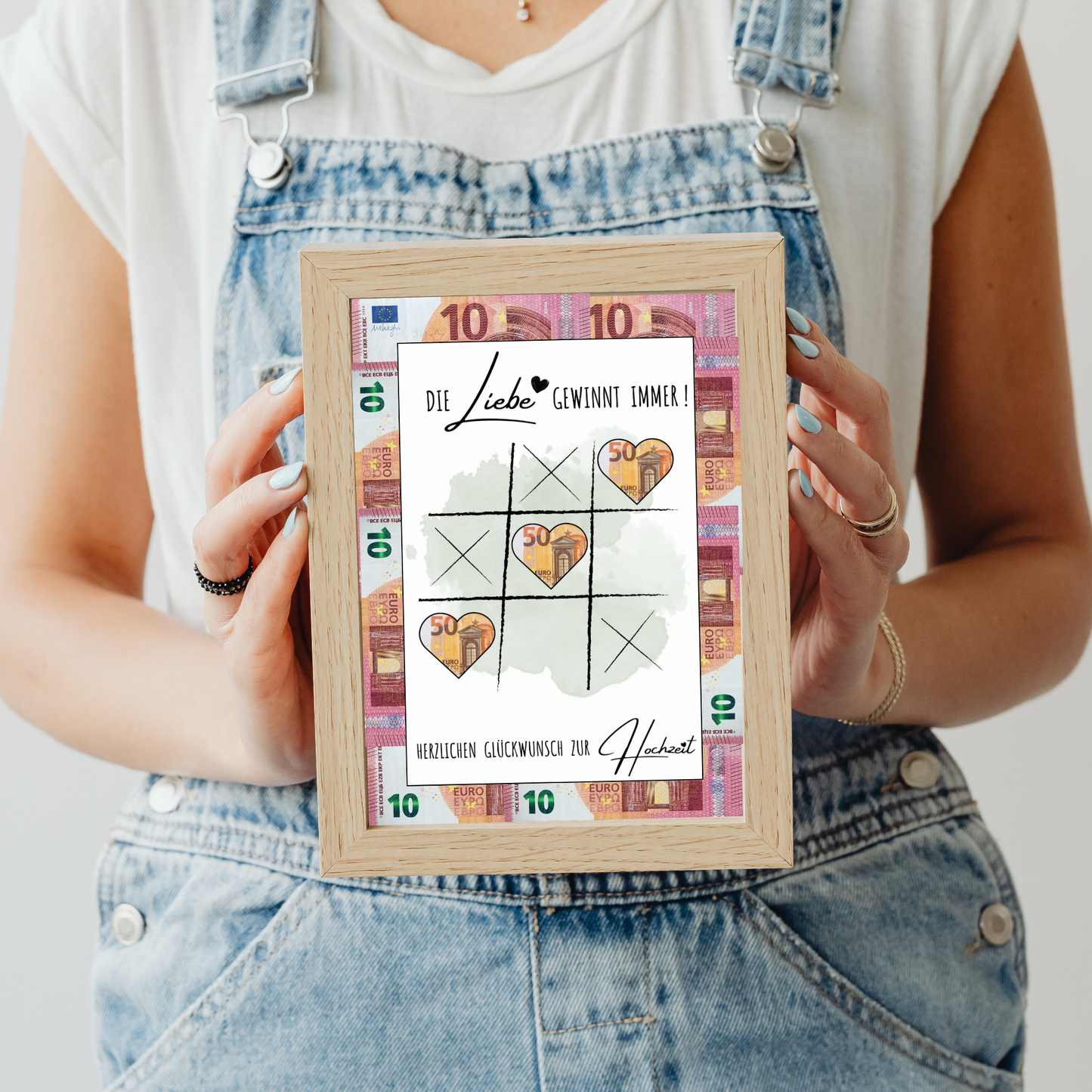 Geldgeschenk - "Die Liebe gewinnt immer" Hochzeitsgeschenkidee