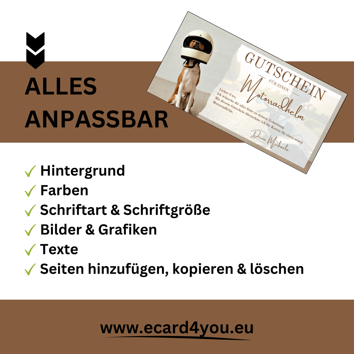 Gutschein - Motorradhelm Geschenkgutschein