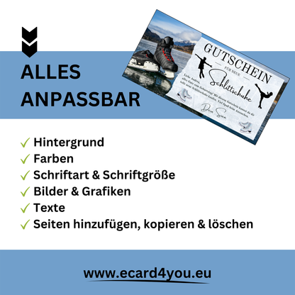 Gutschein - Schlittschuhlaufen Erlebnisgutschein