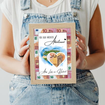 Geldgeschenk - Hochzeitsgeschenk für das nächste Abenteuer