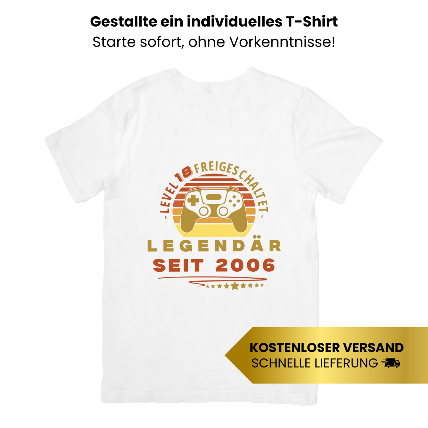 Party-T-Shirt zum 18. Geburtstag Legendär