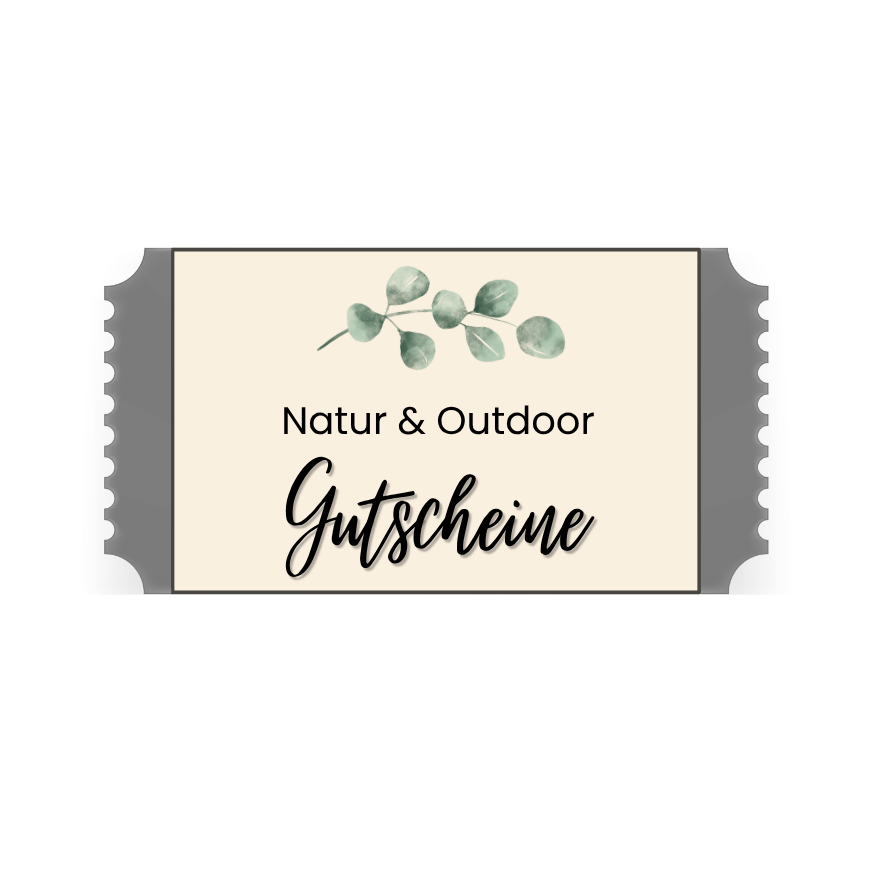 Digitale Natur und Outdoor Gutscheine