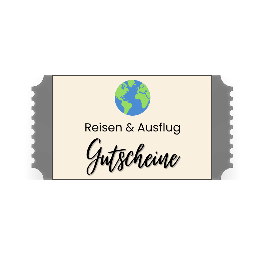 Digitale Reisen und Ausflug Gutscheine