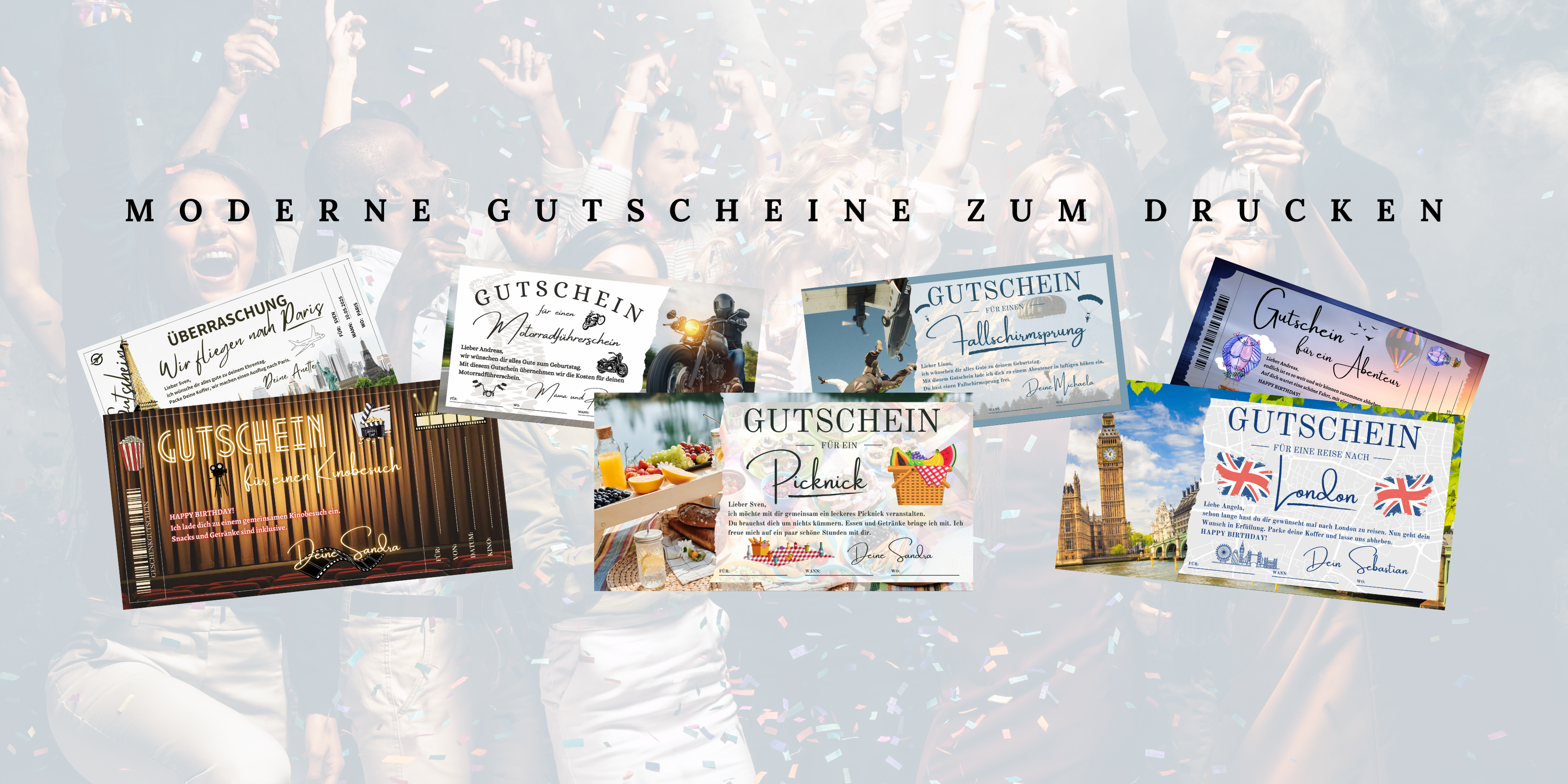Digitale Gutscheine von eCARD4you – sofort bearbeiten und ausdrucken