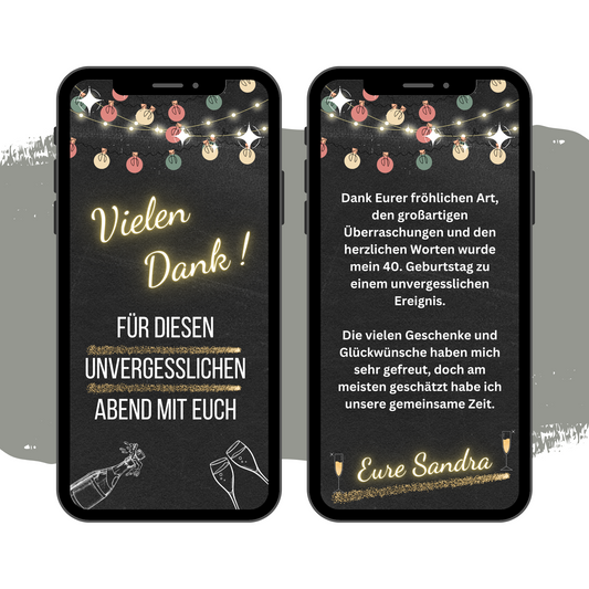 eCARD - Danksagung Geburtstag Jugendweihe