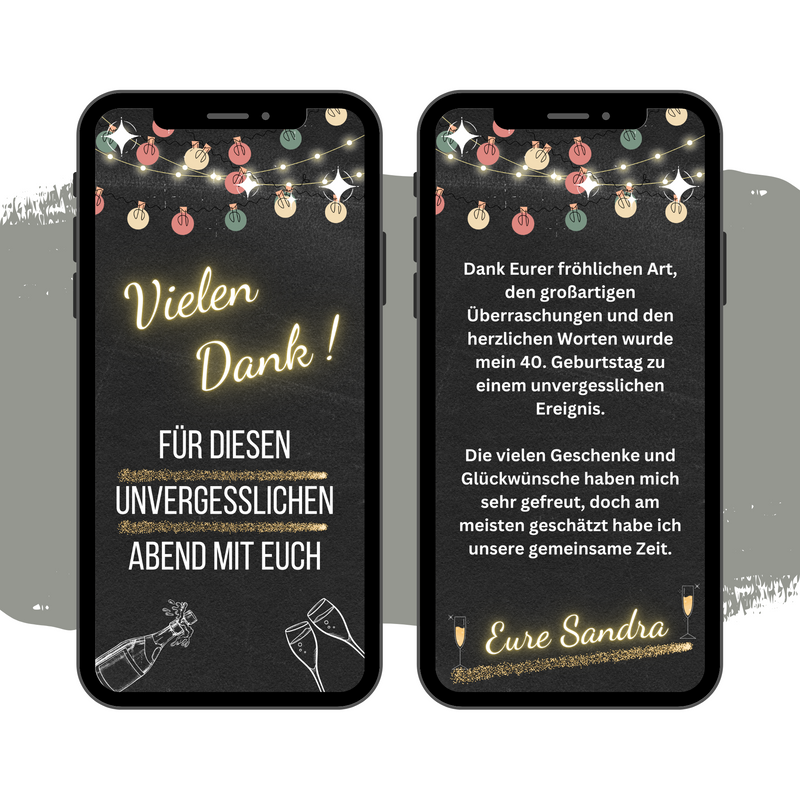 eCARD - Danksagung Geburtstag Jugendweihe