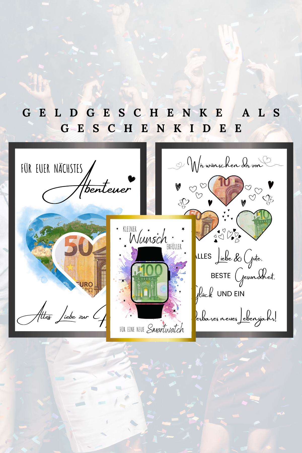 Geldgeschenke von eCARD4you – individuell gestaltet