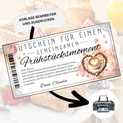 Frühstücksmoment Gutschein für einen entspannten Vormittag