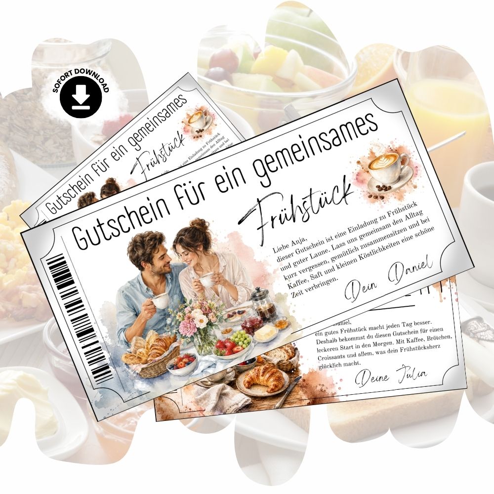 Frühstücksgutschein mit French Press Kaffeezubereitung