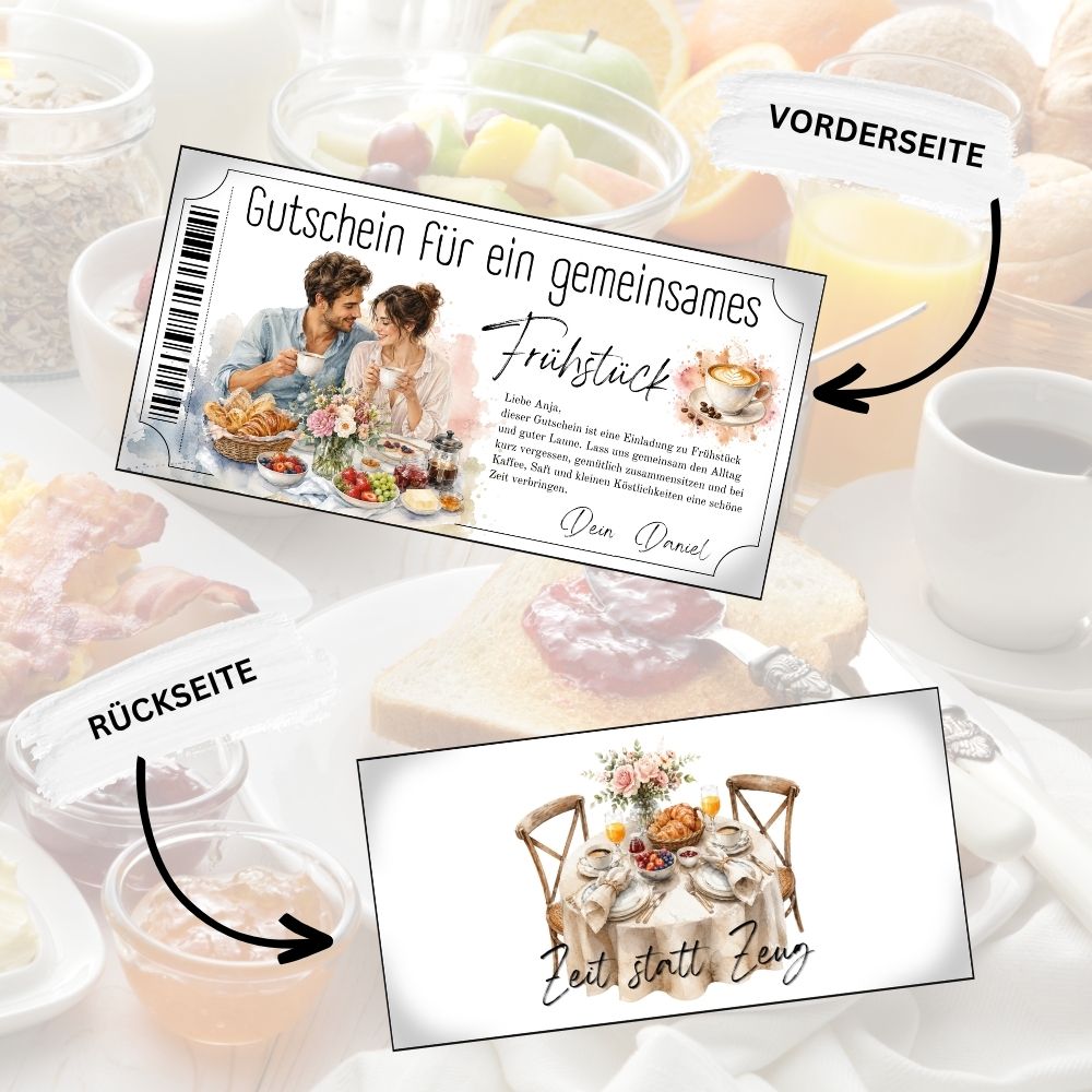Frühstücksgutschein mit Obsttarte und Beeren