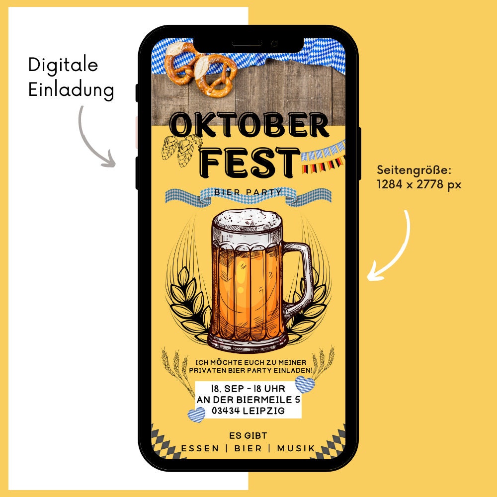 eCARD - Bier Party Wiesn Oktoberfest Einladung