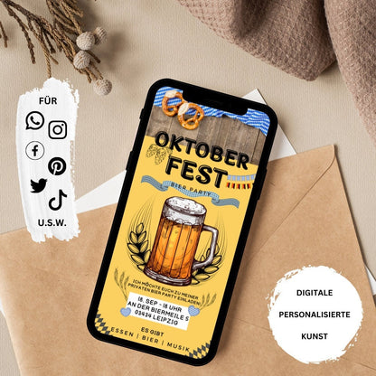 eCARD - Bier Party Wiesn Oktoberfest Einladung