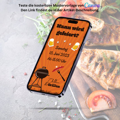 eCARD - Einladung Gartenparty Grillparty Geburtstag