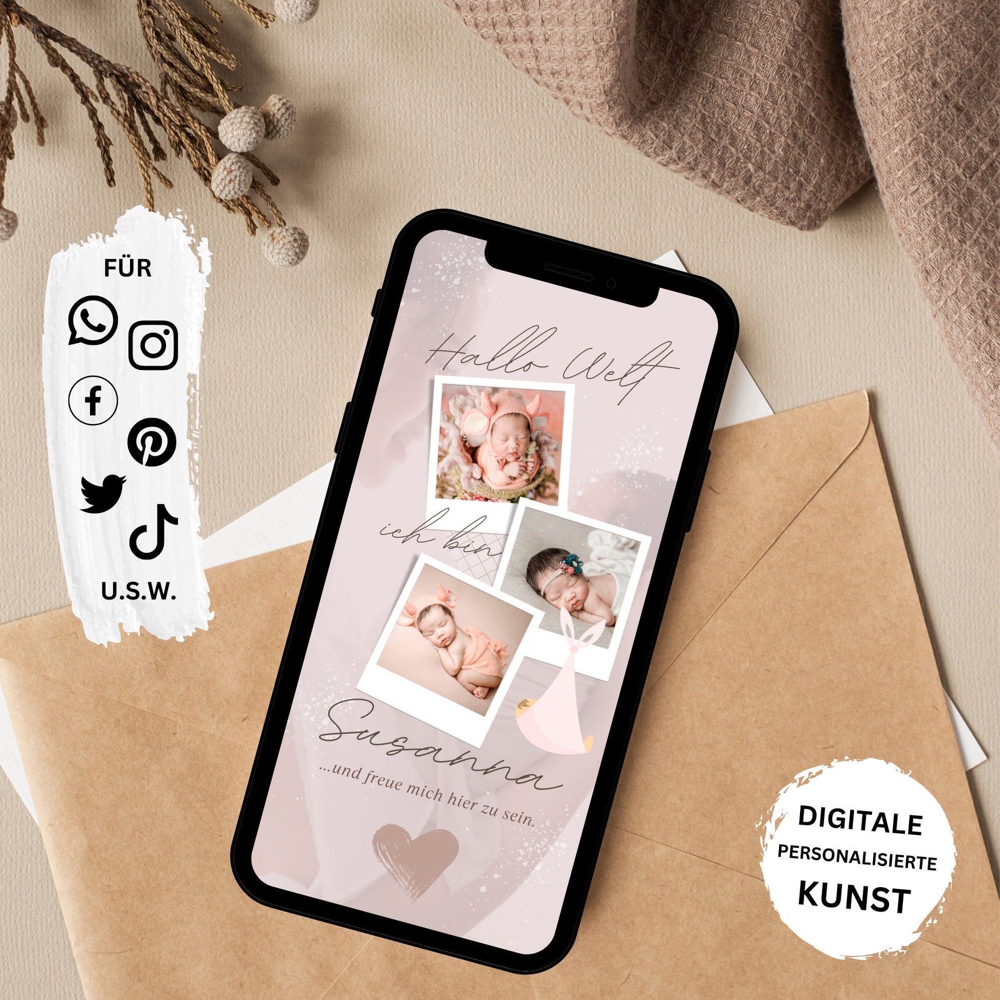 eCARD - Animierte Verkündung Geburt - eCARD4you