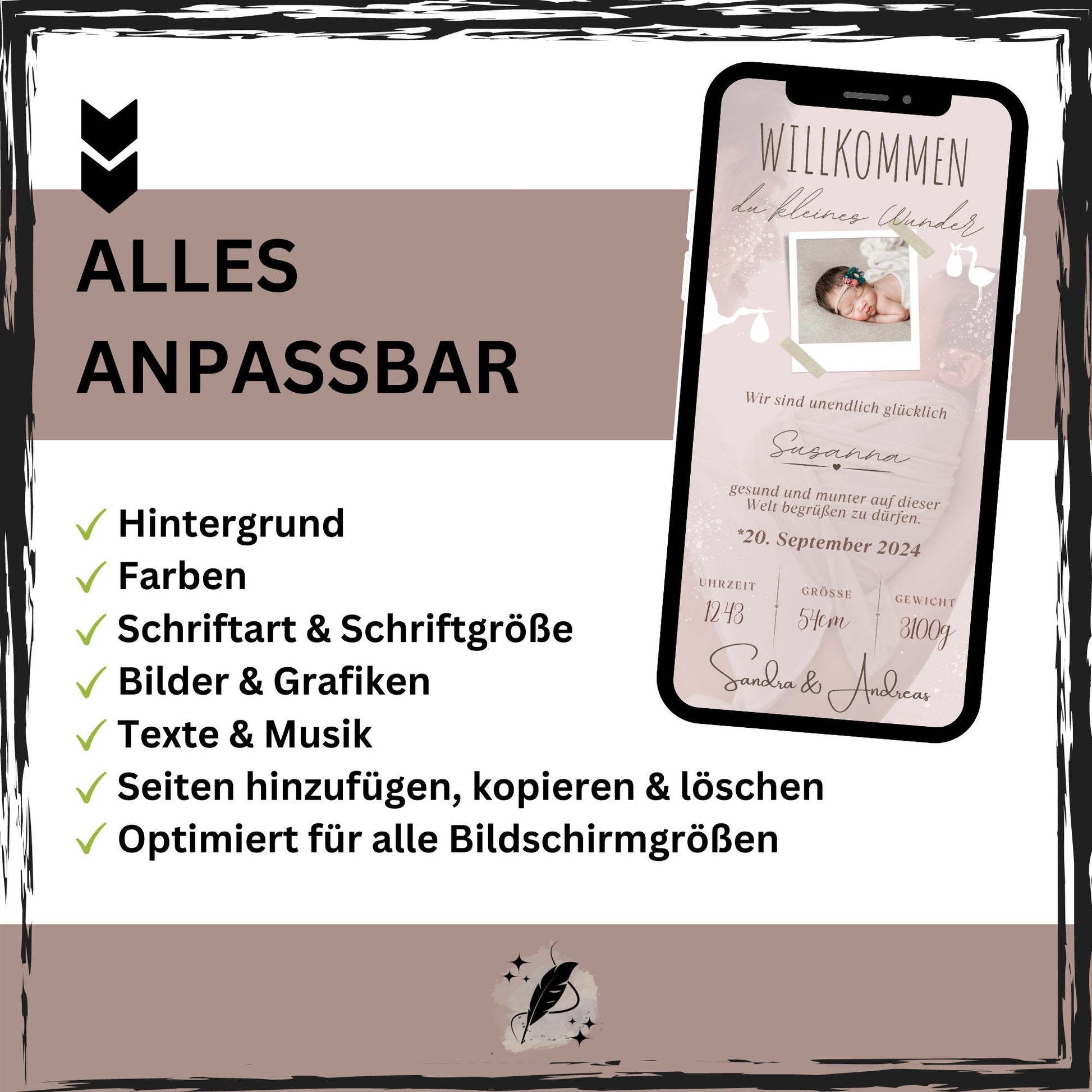 eCARD - Animierte Verkündung Geburt - eCARD4you