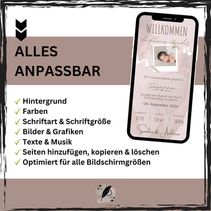 eCARD - Animierte Verkündung Geburt - eCARD4you