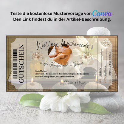 Gutschein - Wellness Spa Wochenende Geschenkgutschein