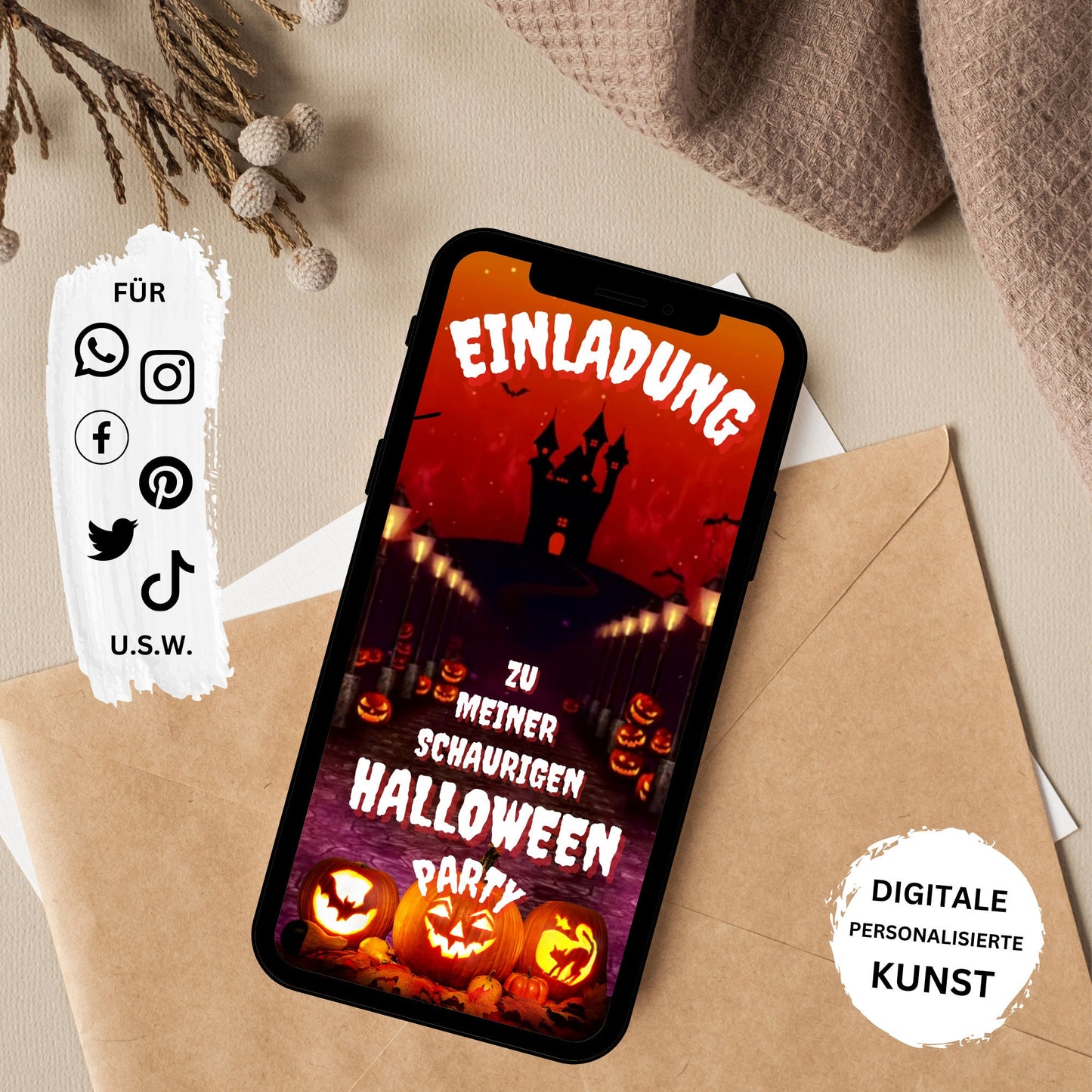 eCARD - Animierte Halloween Einladungskarte