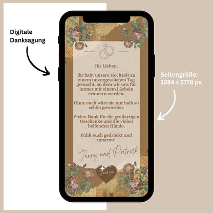 eCARD - Danksagung Hochzeit Hochzeitskarte