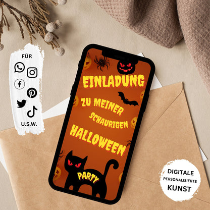 eCARD - Animierte Halloween Einladungskarte