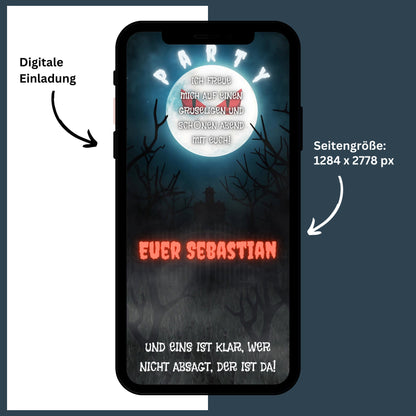 eCARD - Animierte Halloween Einladungskarte