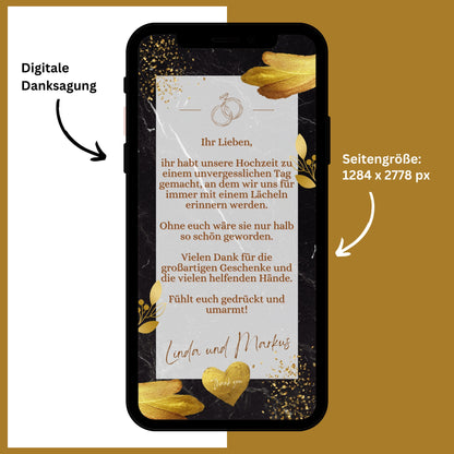 eCARD - Danksagung Hochzeit Hochzeitskarte