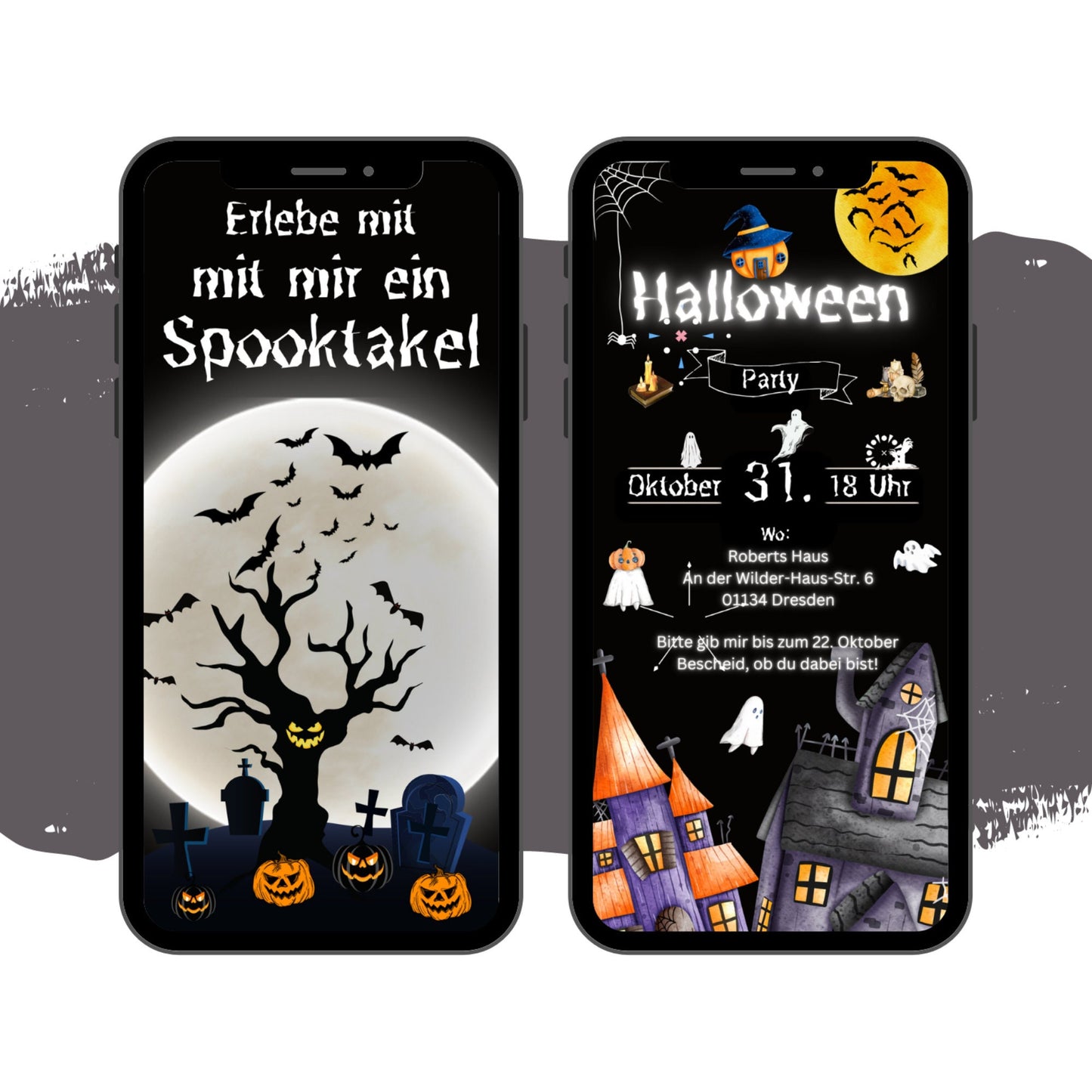 eCARD - Animierte Halloween Einladungskarte