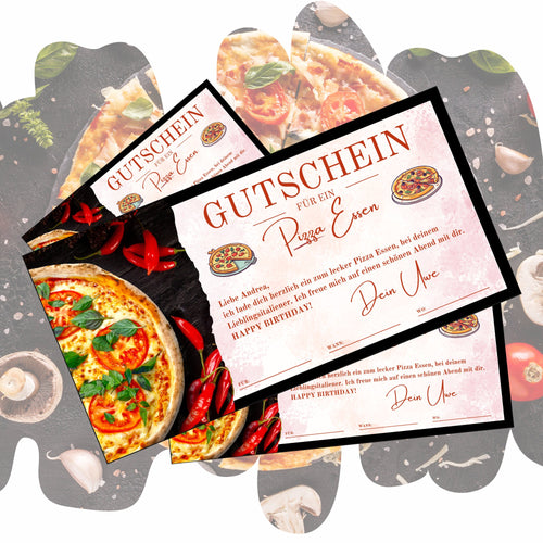 Gutschein - Pizza Essen Geschenkgutschein