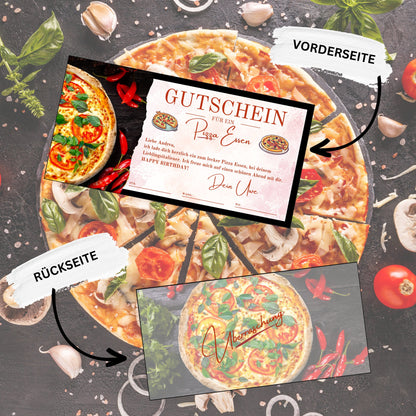 Gutschein - Pizza Essen Geschenkgutschein