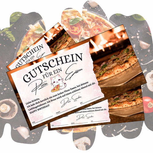 Gutschein - Pizza Essen Geschenkgutschein