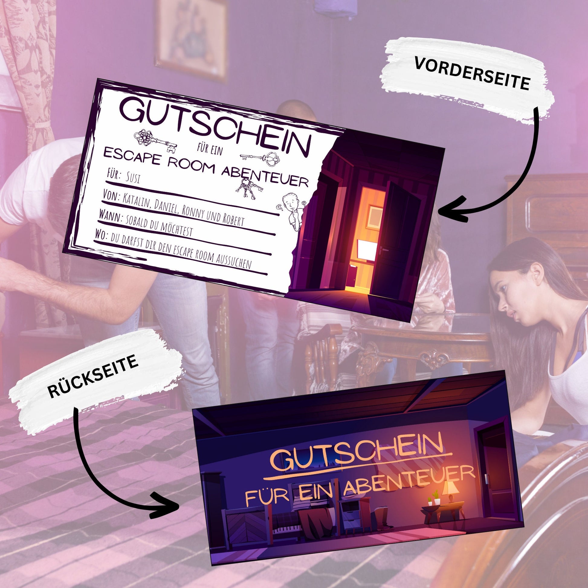Gutschein - Escape Room Geschenkgutschein - eCARD4you