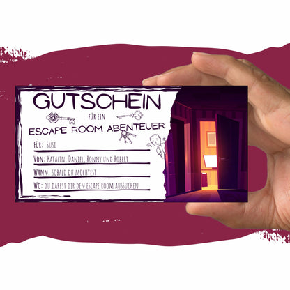 Gutschein - Escape Room Geschenkgutschein - eCARD4you