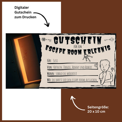 Gutschein - Escape Room Geschenkgutschein