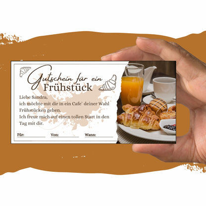 Gutschein - Frühstück Brunch Geschenkgutschein