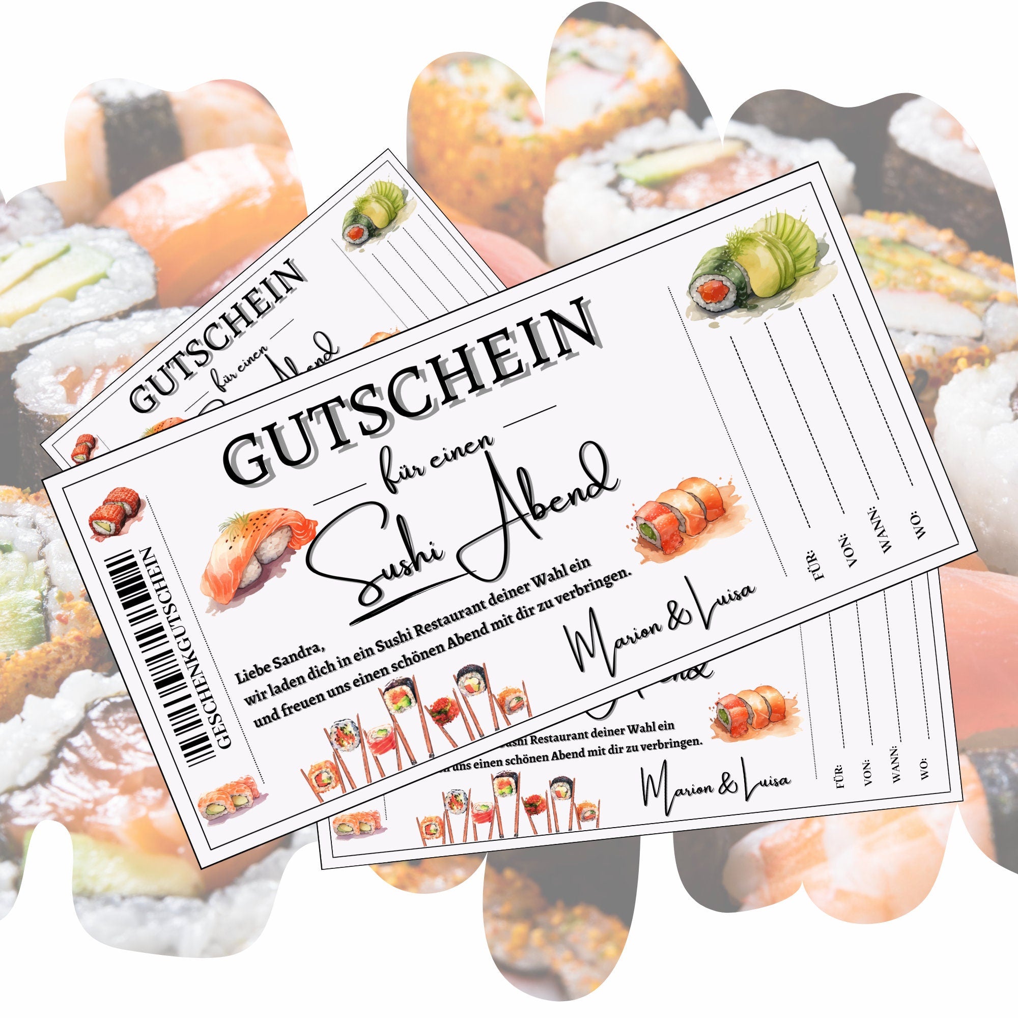 Gutschein - Sushi Essen Geschenkgutschein – eCARD4you
