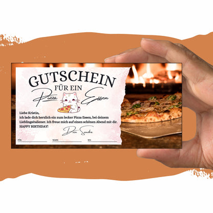 Gutschein - Pizza Essen Geschenkgutschein