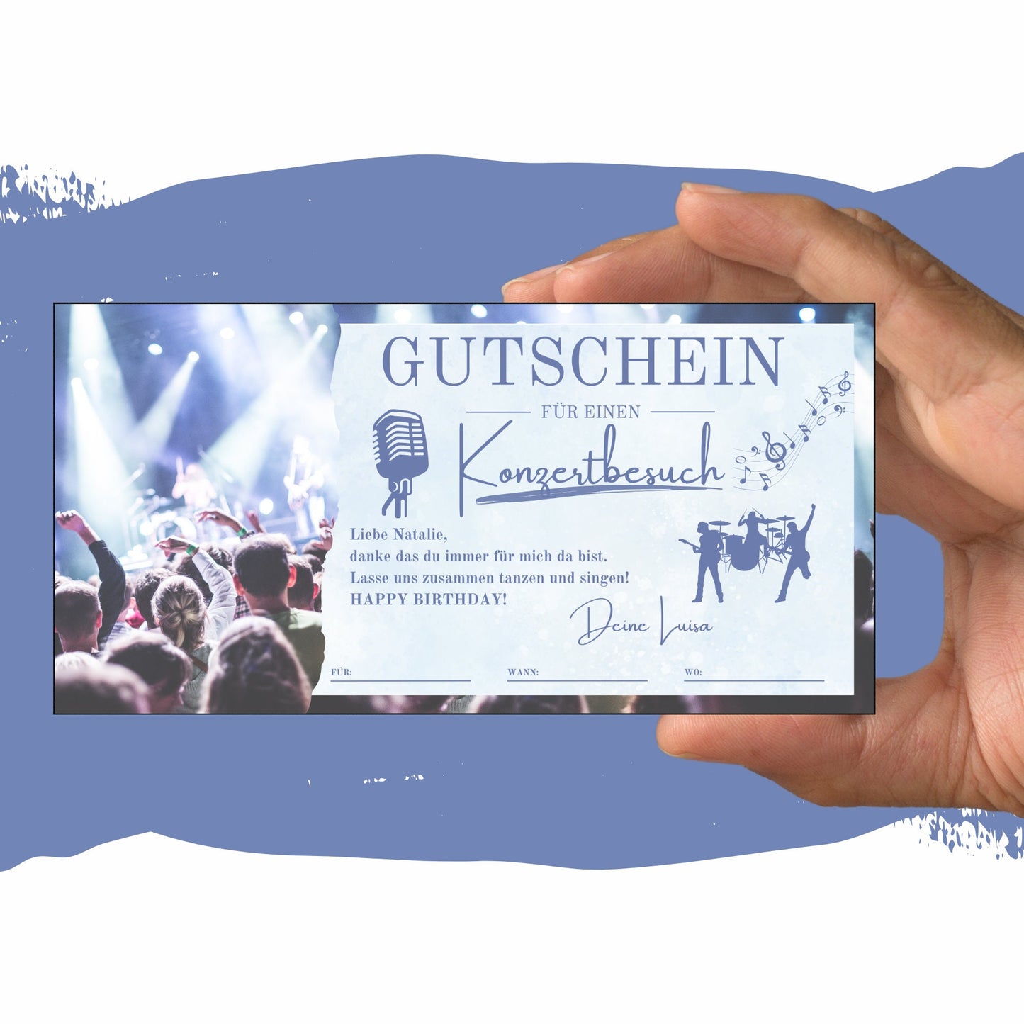 Gutschein - Konzertbesuch Theaterbesuch Geschenkgutschein