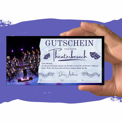 Gutschein - Oper Theaterbesuch Konzertbesuch Geschenkgutschein