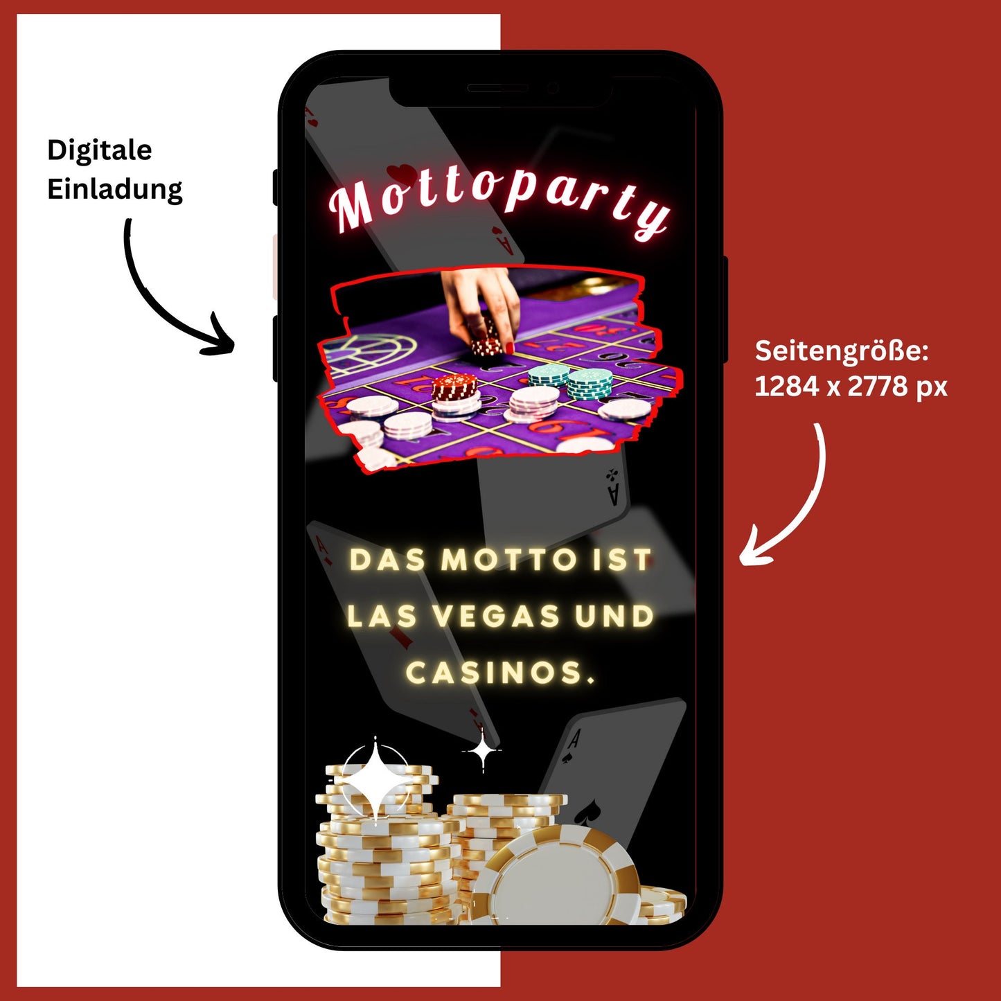 eCARD - Casino Las Vegas Party Einladung