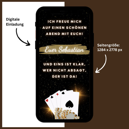 eCARD - Casino Las Vegas Party Einladung