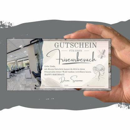 Gutschein - Friseurbesuch Friseurgutschein Geschenkidee