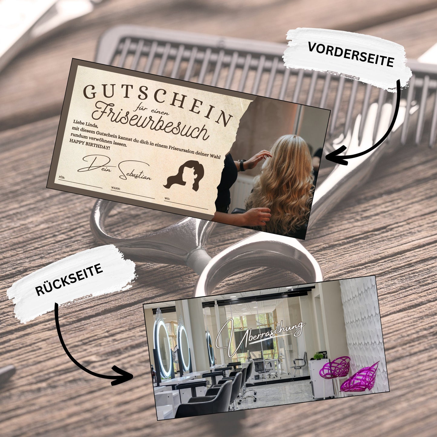 Gutschein - Friseurbesuch Friseurgutschein Geschenkidee