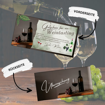 Gutschein - Weintasting Weinverkostung Gutscheinkarte