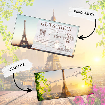 Gutschein - Städtetrip Paris Frankreich Reisegutschein