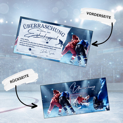 Gutschein - Eishockey Spiel Erlebnisgutschein