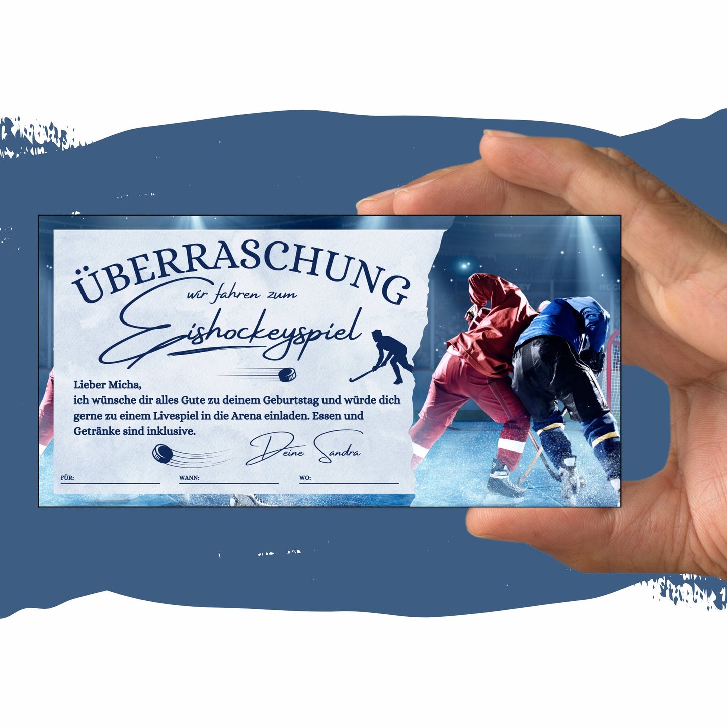 Gutschein - Eishockey Spiel Erlebnisgutschein